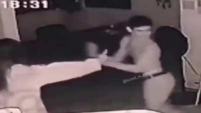 Scout fighting ghost