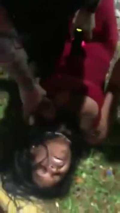 Miami police officer charged after video comes out of him kneeling on a pregnant woman's neck and tasing her in the stomach twice . She miscarried shortly after . The officer fabricated events that never happened and charged the women with Battery on a Of