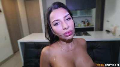 One of the biggest facials ever 💀👀