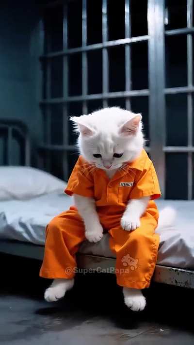 Strawberry diaper cat kills a bear to make a coat out of it's fur