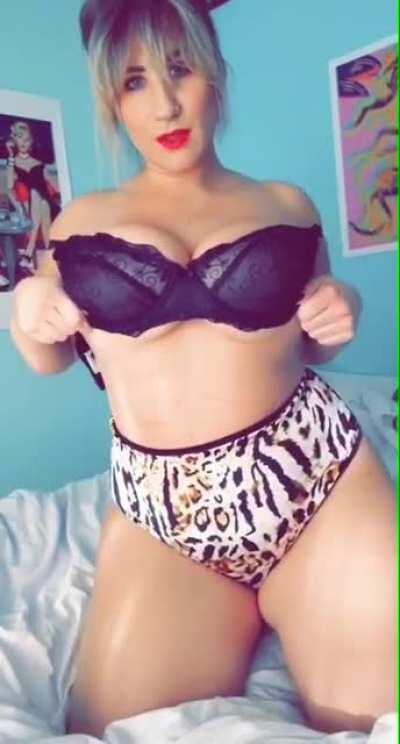 Beautiful girl with huge tits