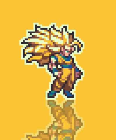 Goku SSJ3 pixel art by Z4ZAS