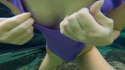 Flashing my tiny boobies