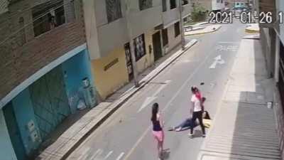 HMFT after I stop this vehicle by standing in front of it.