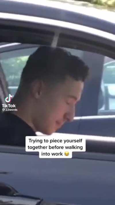 Regretting that pre shift smoke...