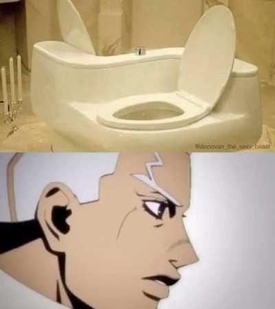 The gravity brings people together, even in toilets