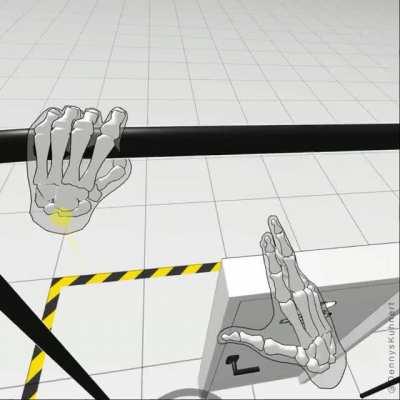 Climbing with Hand Tracking and Physics