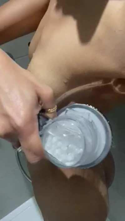 Wife decided to tease me while I am still working from office. [F]