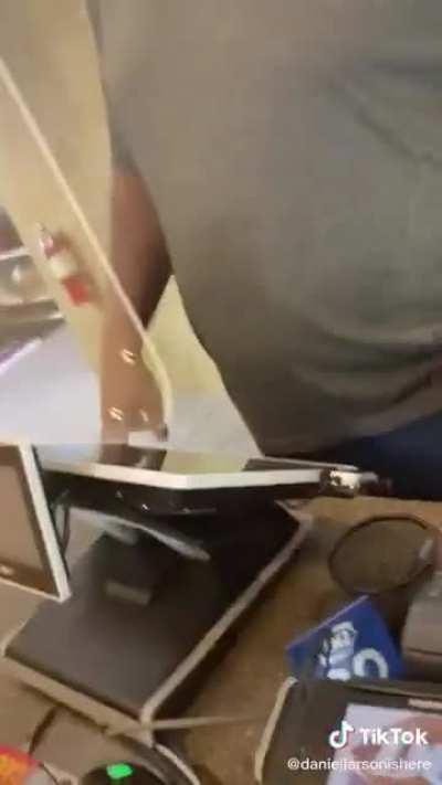 Daniel Larson harrasses a guy at DQ