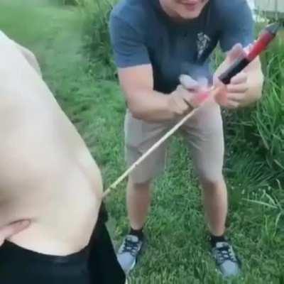 Fireworks at the butt? No ✋