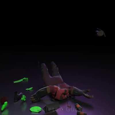 Was messing around and trying to learn physics sims in Blender, thought this was funny enough to render out