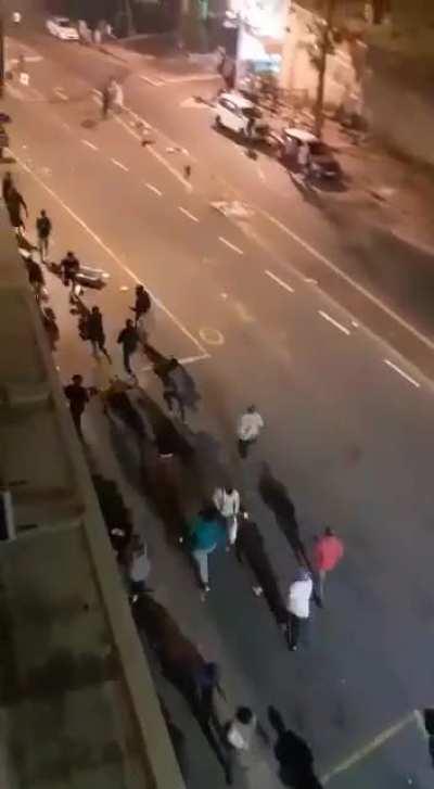 Police looting in South Africa