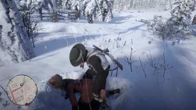 Not sure what my dude just did to this poor women