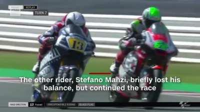 Grabbing a rival's brake lever