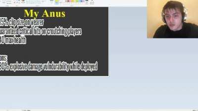 POV: You are ROLVe Dev making new weapon: