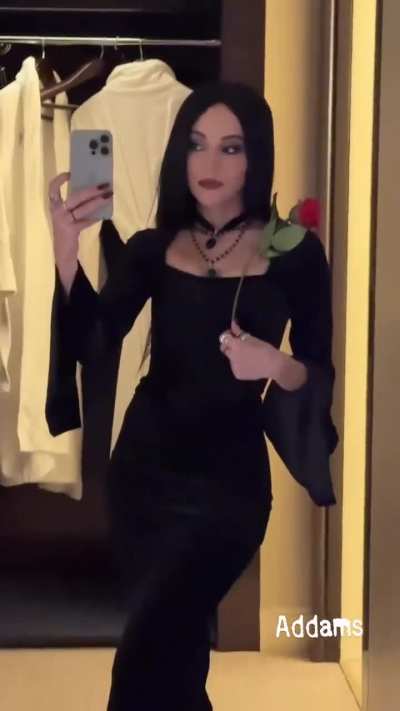 Kay as Morticia Addams for Halloween | 10|31|2025 IG