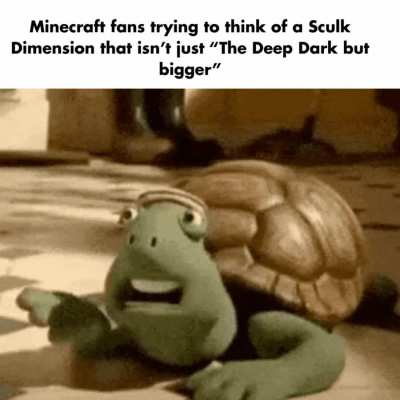 Sculk stone, Sculk trees, Sculk wood, Sculk mobs, Sculk armor, and a total of THREE COLORS.