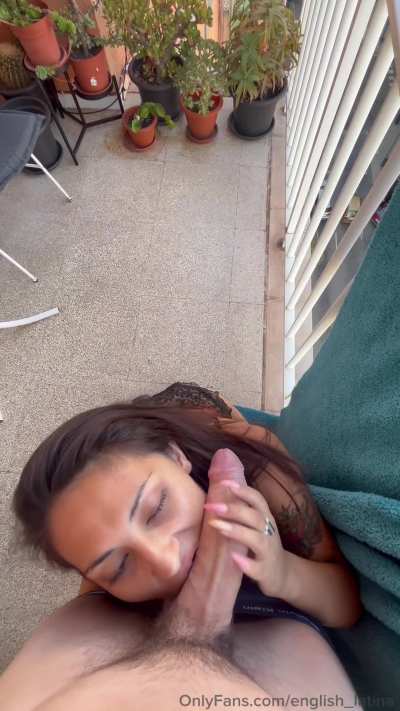 Have you ever got head on a balcony?