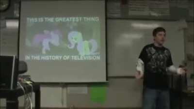 Presentation on being a brony (69% chance of dying from cringe)