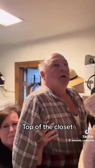 The protective hands so he doesn't fall LOL