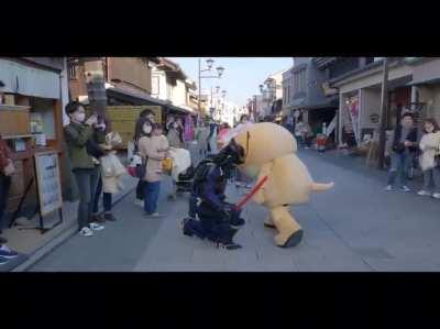 Wholesome Samurai Battle