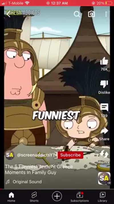 The five funniest moments in family guy 