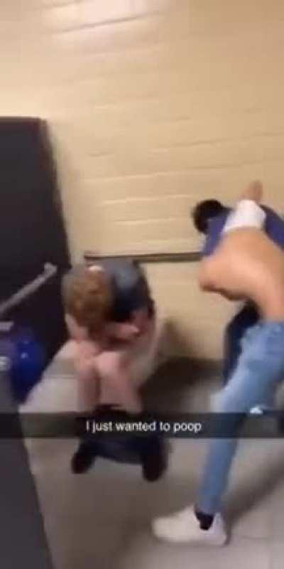 My mans just trying to take a dump