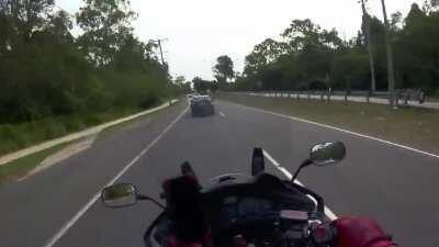 Road rage mirror smash