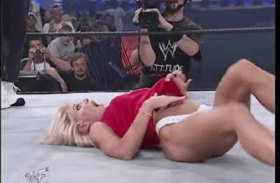 Useless Torrie spent her whole career losing bra and panties matches. Such a hot loser!!