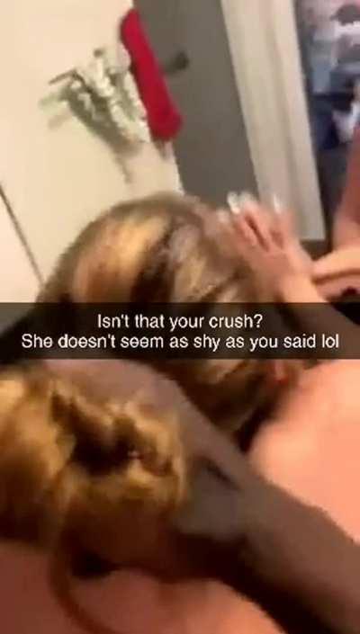 Your crush gets blacked