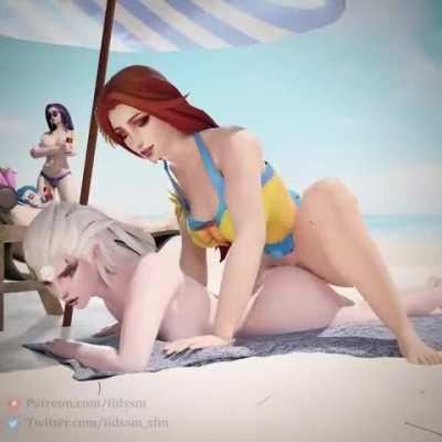 Futa Leona proneboning Diana (Iidssm) [League of Legends]