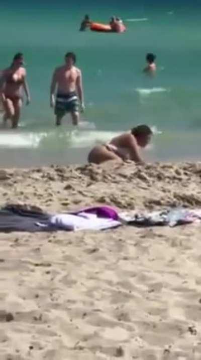 To climb onto boyfriend's back