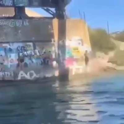 Swinging On A Bridge