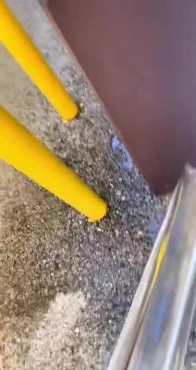 Pulling ice out of this and then dropping it