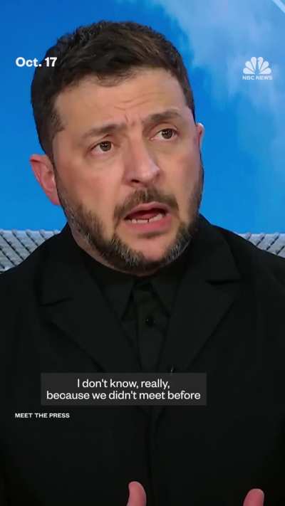 Ukrainian President Zelenskyy in a interview after WH meeting with President Trump, where they discussed Ukraine’s request says 