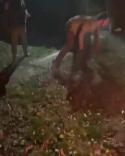 HMFT after I jump on this fire with a protruding pit