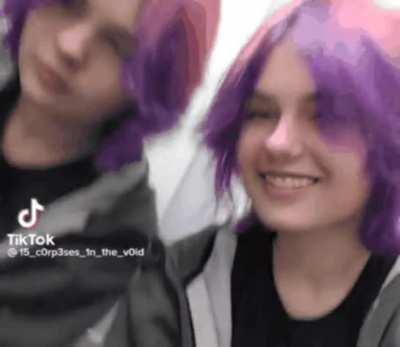 this tiktok filter that makes you smile