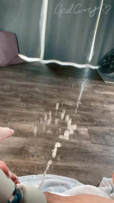 Massive fountain and puddle from my POV