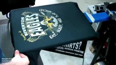 Manual screen printing press