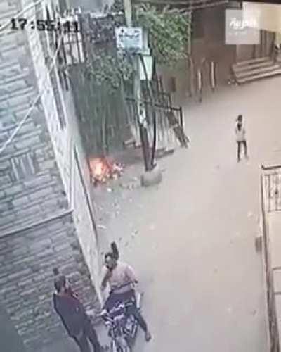 Black cat Seems to Start A Fire