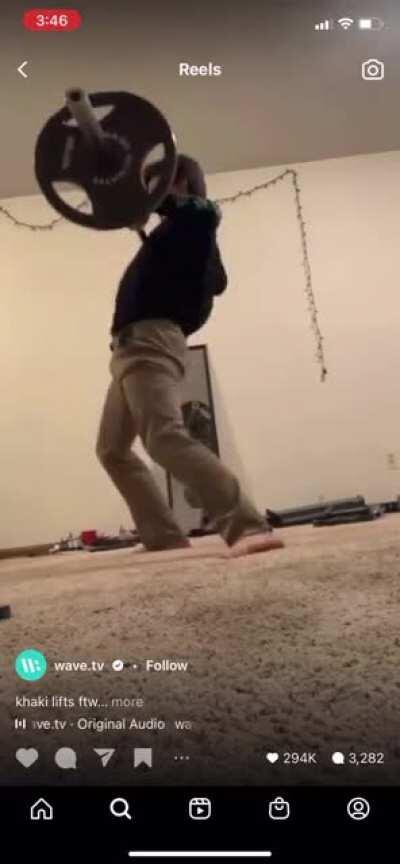 My dude folded like a lawn chair.