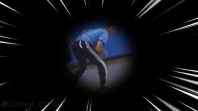 Guy does a dodgeball alfheim portal and enters Witch Time to defeat the opposing team (meme)