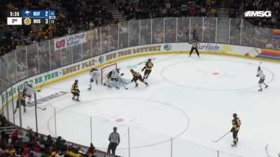 Alex Tuch ties it late, great work by Doan around the net.