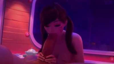 D.Va sucking a big dick (Yeero) [Overwatch]