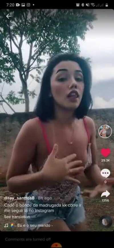 Slight slip, she has a bunch of videos that come close too.