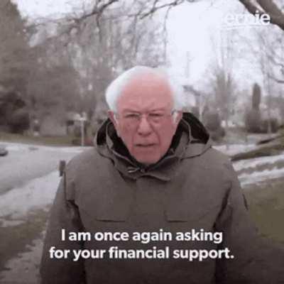 Bernie has had enough of it