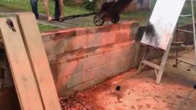 Painting with a lawnmower