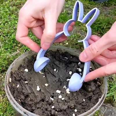 Eggs are expensive. This year they're getting dirt.