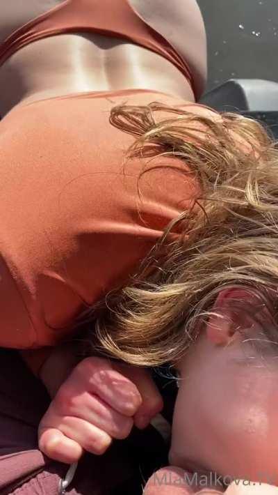 Face Fuck on a beautiful scenic view