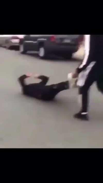 Punch to the neck. DoV